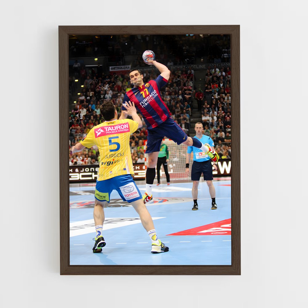 Poster Champion Énergique – affiche Handball (vue 5)